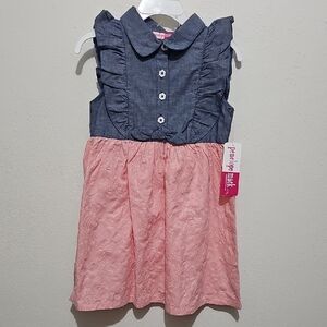 Penelope Mack Blue and Blush Casual Kids Dress